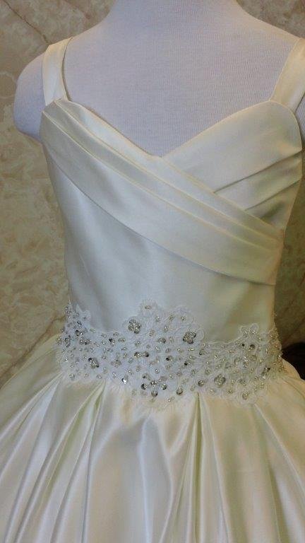 side draped bodice